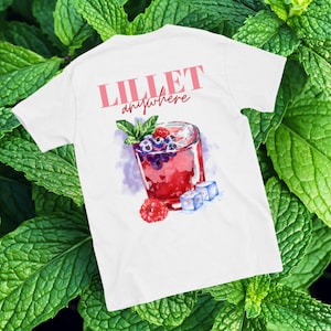 LILLET T Shirt | Unisex T-Shirt | Wildberry T Shirt | Graphic Tee | Retro Cartoon T-Shirt | Aesthetic T-Shirt | Drink T Shirt | Nature