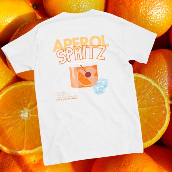 APEROL T Shirt | Unisex T-Shirt | Spritz T Shirt | Graphic Tee | Retro Cartoon T-Shirt | Aesthetic T-Shirt | Drink T Shirt | Nature