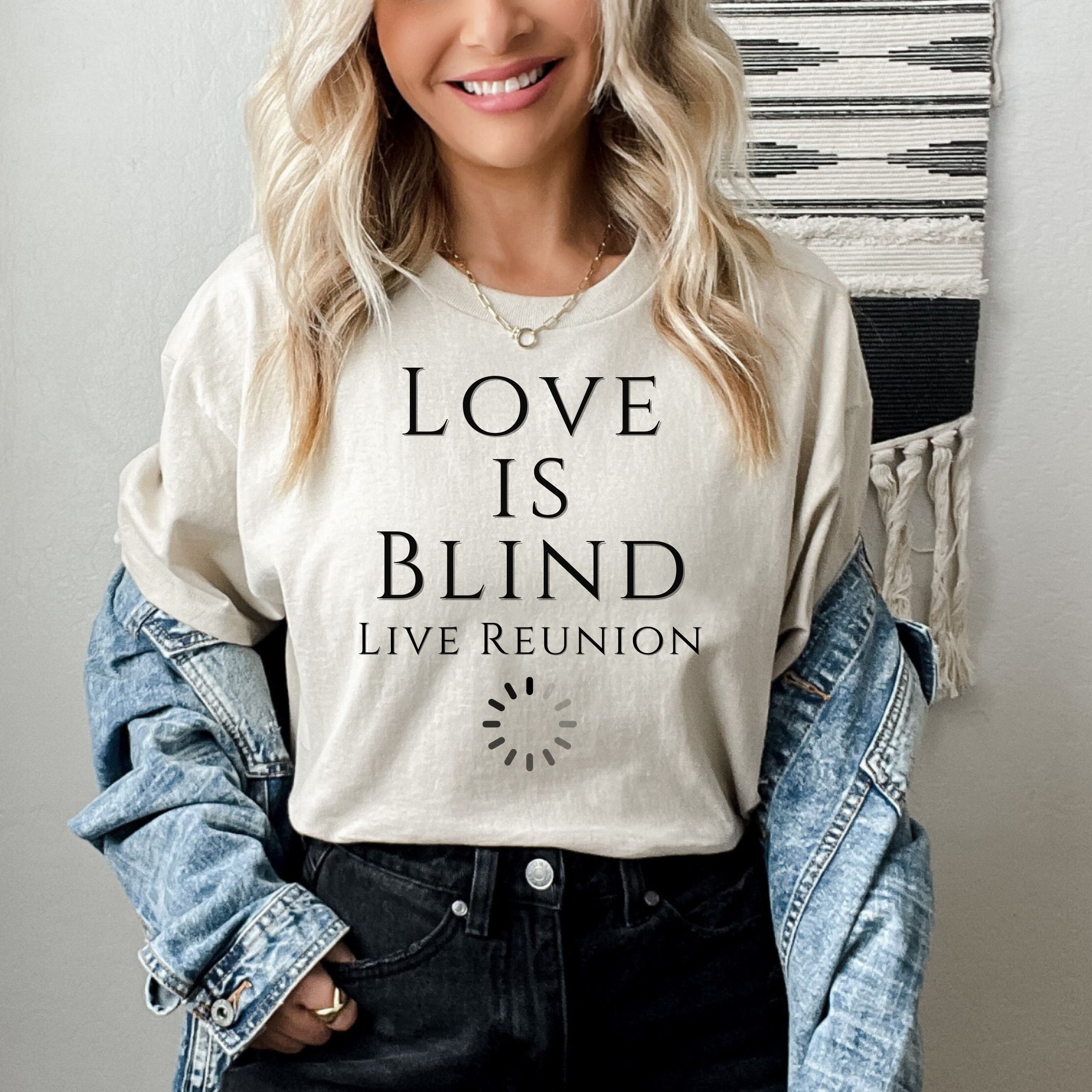 Love Is Blind. Dating Makes Me Wish I Was Blind Funny Single Premium T-Shirt