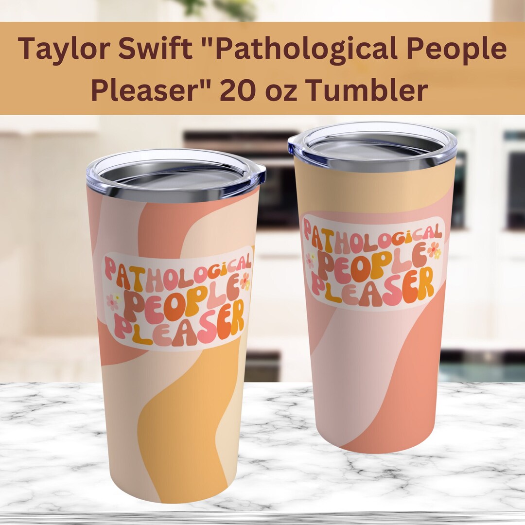 Taylor Swift Tumbler 20oz Stainless Steel Skinny Straw Insulated Cup