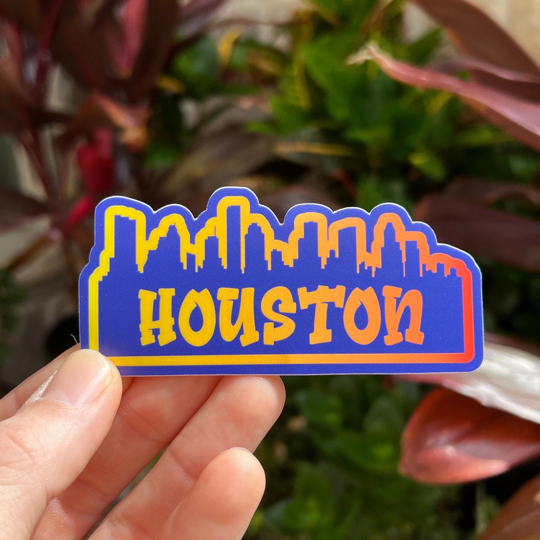 Houston Sticker Houston Texas Car Decal Downtown Htown City Etsy