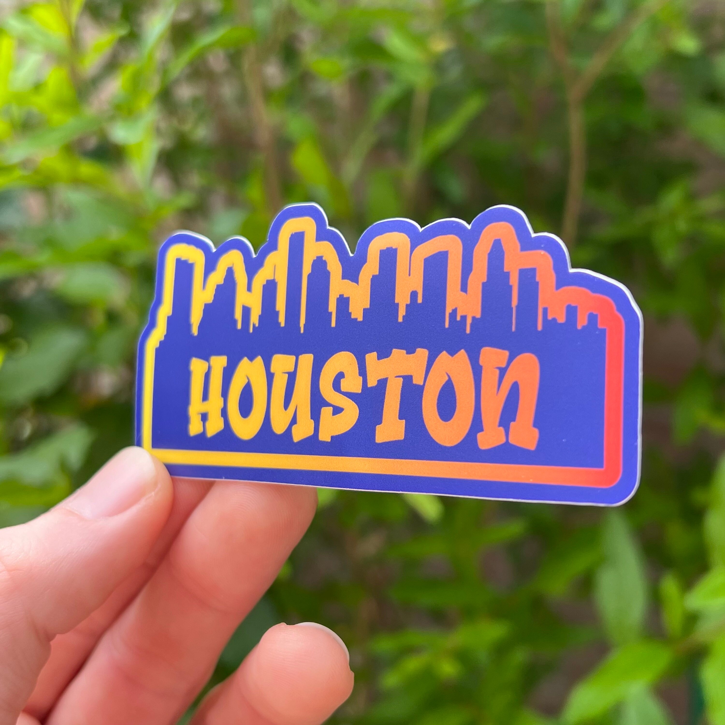 Houston Sticker Houston Texas Decal Downtown Houston City Etsy