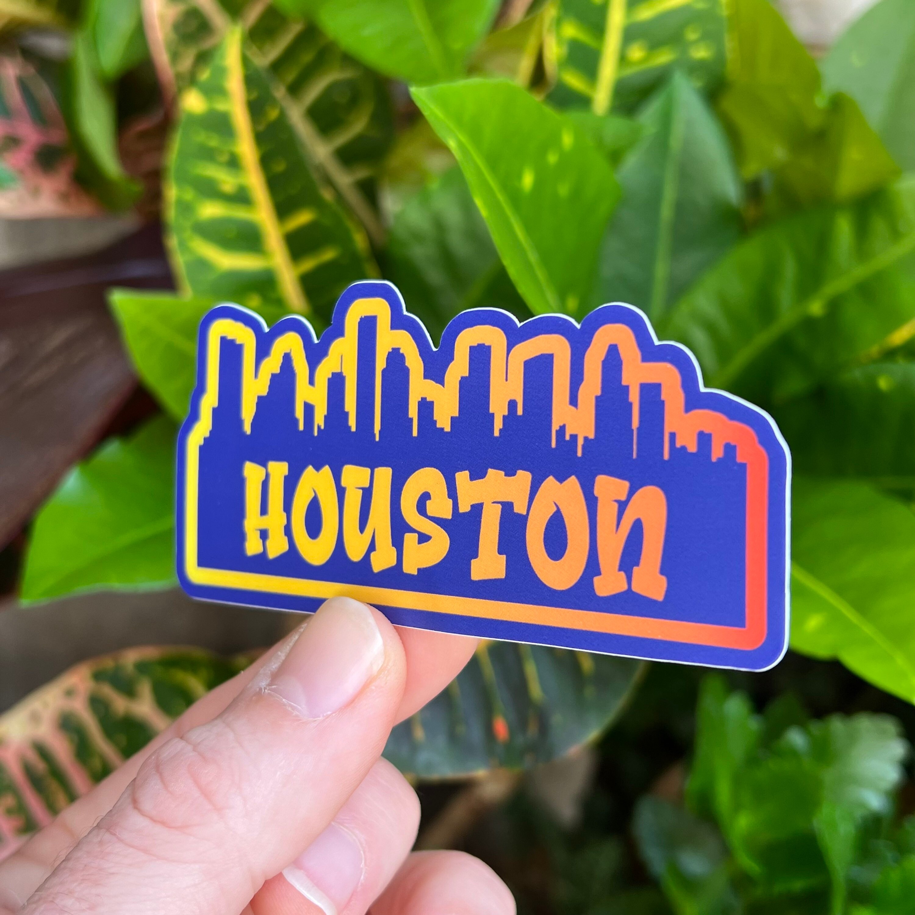 Houston Sticker Houston Texas Decal Downtown Houston City Etsy