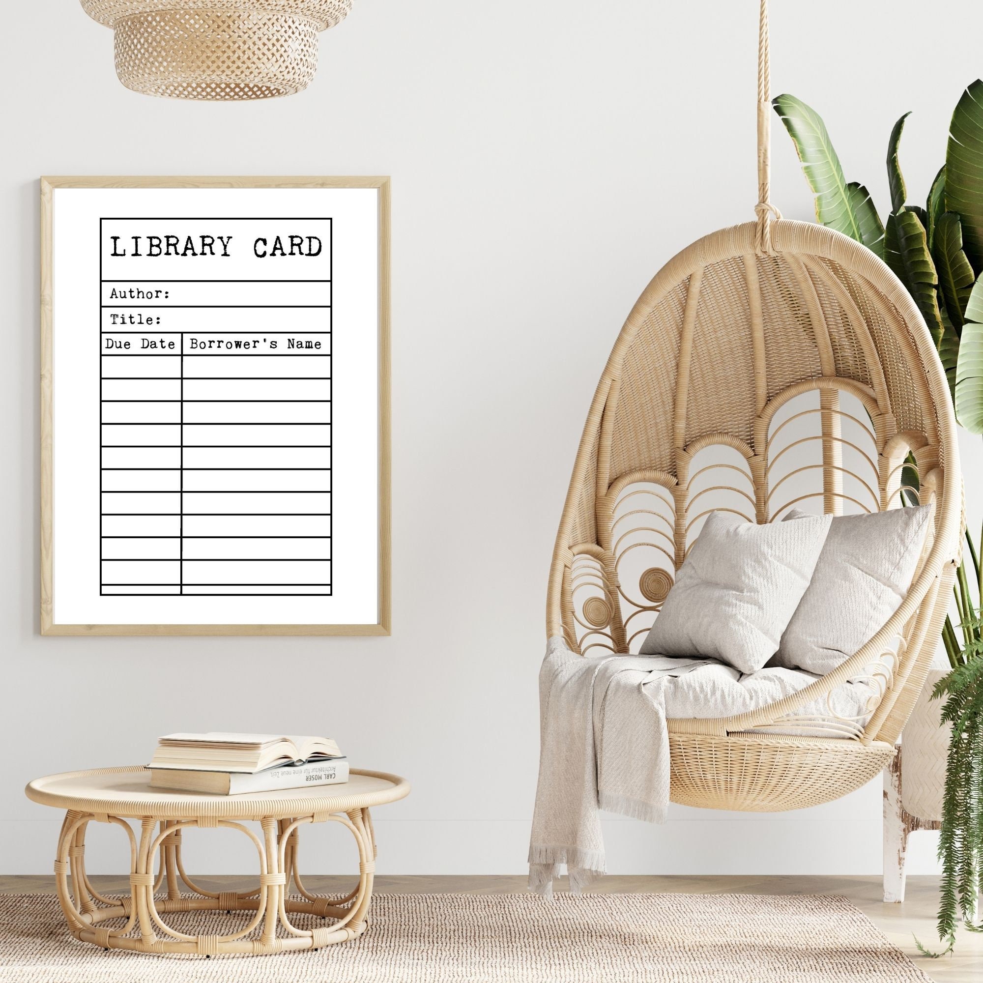 Library Card Print, Library Art, Classroom Decor Printable, School ...