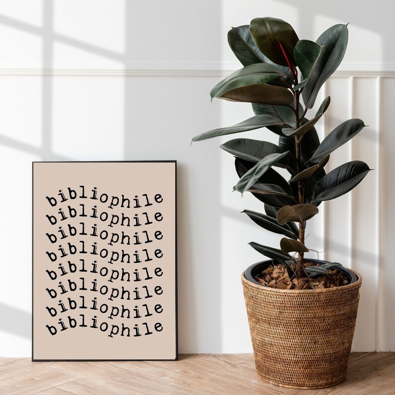 Bibliophile Printable, Book Nook, Reading Corner, Gift for Readers ...