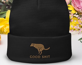 Good Shit Dog Embroidered Beanie