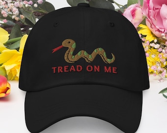 Tread on Me Snake Embroidered Hat