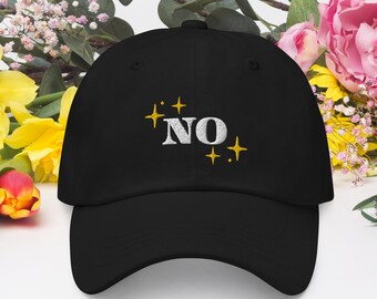 Sparkly No Embroidered Hat