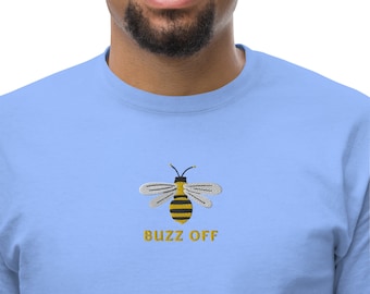 Buzz Off Bumble Bee Embroidered Tee