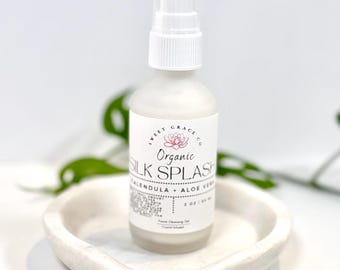 Cream Face Wash, organic cream Cleanser Crystal infused, gentle cleanser, vegan skincare, gift for her, natural skincare, botanical skincare