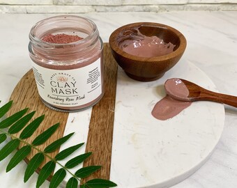 Organic Clay Face Mask: Hydrating, Calming, Detoxifying, Nourishing