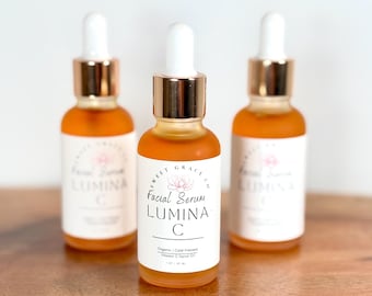 Vitamin-C Facial Serum, Hydrating Glow Serum, rosehip face oil, vegan skincare, moisturizer, natural skincare, glowing skin