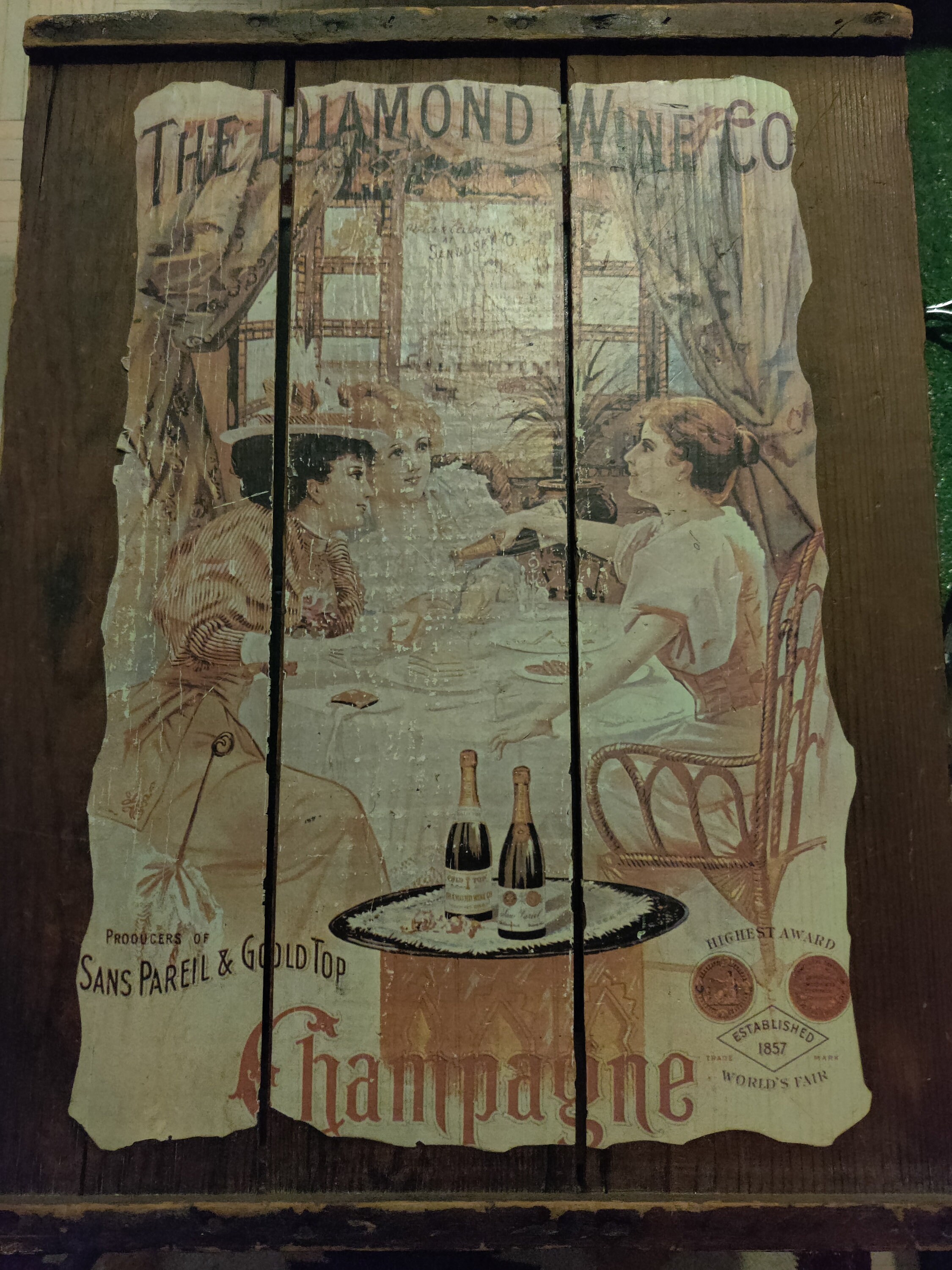 ダイヤモンドワイン社 1896 ヴィンテージアート