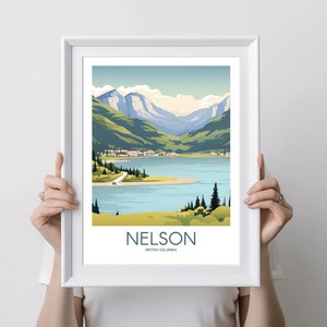 NELSON DRUCKBARE Poster, Sofort Download, Urlaub, Wandern Druck, Reise Geschenk, Wand Kunst, Geschenke für sie, Geschenke für Ihn, Urlaubsgeschenk