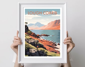 Lough Corrib DIGITAL DOWNLOAD Ireland Art Print Scenic Lake Landscape