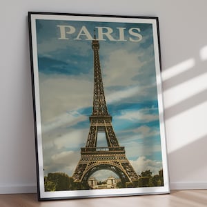 Paris VINTAGE Poster, Downloadable Art, Home Decor, Wall Decoration, Printable Art, Travel Poster, Gifts For Her, Gifts For Him