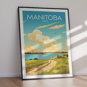 MANITOBA druckbares Poster, KANADA, digitales Poster, sofortiger Download, Wandkunst Geschenk, Wohnkultur, Geschenke für sie, Geschenke für ihn