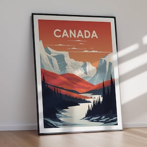CANADA Printable Poster, DIGITAL Download, Printable Wall Art, Travel Poster Print, Large Art, Jpg Files, Art Print, Instant Decor