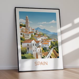 Spain Printable Poster, Travel Wall Art, Digital Download, Home Decor, Gift for Her & Him, Instant Download, Modern Art Print