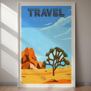 TRAVEL Vintage Poster, Digital Download, Instant Download, Home Decor, Holiday Gift, Gift For Her, Gifts For Him