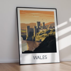 Wales Poster, DIGITAL DOWNLOAD, PRINTABLE Art, Large Wall Art, Travel Poster, Wall Art, Home Decor, Wall Art, Gift Set