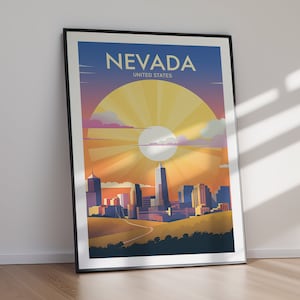 NEVADA Poster, Downloadable & Printable Travel Poster, Travel Art, Poster Print, Wall Art, Home Decor, Gift For Her, Gift For Him
