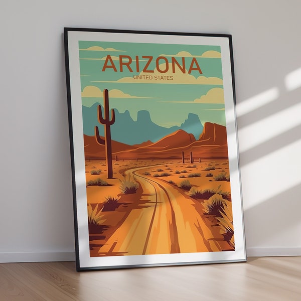 ARIZONA Printable Poster, Travel Art, Print, Poster Print, Home Decor, Printable, Home Decor, Print, Wall Art, Gift For Her, Gift For Him