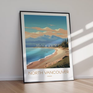 NORTH VANCOUVER Printable Poster, Canada. Art Print, Travel, Poster Print, Instant Download, Gifts, Home Decor, Gift For Her, Gift For Him