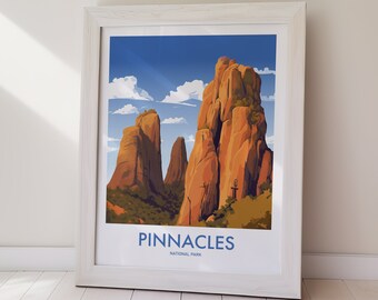 Pinnacles National Park DIGITALE DOWNLOAD Poster schilderachtige landschapskunst