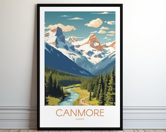 CANMORE Printable Poster, Travel Art, Poster Print, Printable, Home Decor, Printable, Holiday, Wall Art, Gift For Her, Gift For Him
