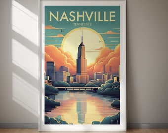 Minneapolis, NASHVILLE Poster, Digital Download, Wall Art, Wanderlust, Gift, Holiday, Travel, Gift, Gift For Her, Gift For Him, Holiday Gift