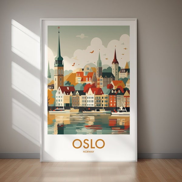 PRINTABLE OSLO Poster, Travel Art, Print, Poster Print, Art, Gift, Wall Art, Home Decor, Gift, Print, Wall Art, Gift For Her, Gift For Him