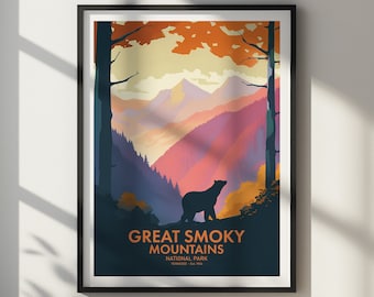 Smoky Mountains National Park DIGITAL DOWNLOAD Art Print