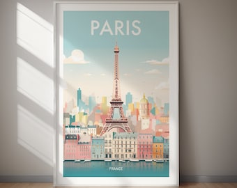Paris Eiffelturm Frankreich Stadtbild DIGITAL DOWNLOAD Druckbare Wandkunst