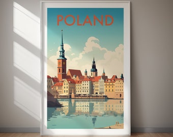 POLAND Printable Poster, Travel Art, Poster Print, Digital Art, Wall Art, Instant Download, Home Decor, Gifts For Her, Gifts For Him