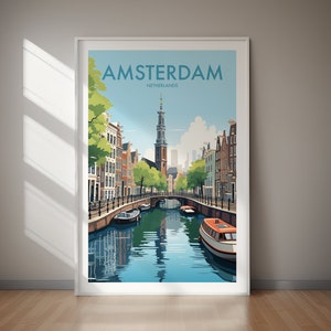 AMSTERDAM, Niederlande, Druckbare Poster, Kunstdruck, Geschenk für sie, Urlaub, Reise, Geschenk für ihn, Urlaub
