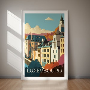 LUXEMBOURG Poster, Travel Poster, Printable, Wall Art, Poster Print, Travel, Hiking, Print, Gift, Art, Gift For Her, Gift For Him