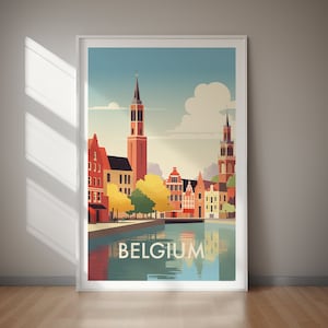 Belgium PRINTABLE Poster, DIGITAL DOWNLOAD, Large Wall Art, Travel Poster, Wall Art, Home Decor, Wall Art, Large Jpg Files