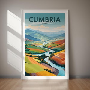 CUMBRIA Poster, DIGITAL DOWNLOAD, Travel Poster For Easy Wall Art, Wanderlust Decor, Home Decor, High Resolution Files, Home Gift