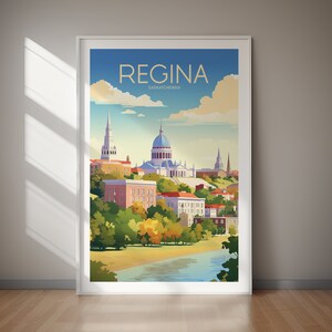 REGINA PRINTABLE Poster, Travel Art, Digital Art, Wall Art, Instant Download, Printable, Home Decor, Gifts For Her, Gifts For Him