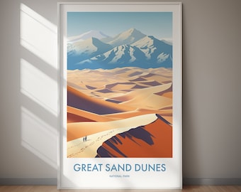 Sand Dunes Nationalpark DIGITAL DOWNLOAD Poster Colorado Landschaft Kunst