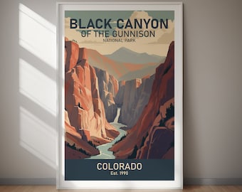Black Canyon of the Gunnison DIGITALE DOWNLOAD Colorado Art Print