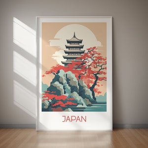 JAPAN PRINTABLE Poster, Instant Home Decor, Digital Download, Large Sizes, Travel Poster Print, Printable Wall Art, JPG Files, Wall Art