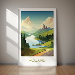 POLAND Poster, DIGITAL Download, Printable Wall Art, Travel Poster Print, Large Art, Jpg Files, Art Print, Instant Decor