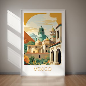 MEXICO Poster, DIGITAL Download, Printable Wall Art, Travel Poster Print, Large Sizes, Instant Home Decor, Wall Art, JPG Files