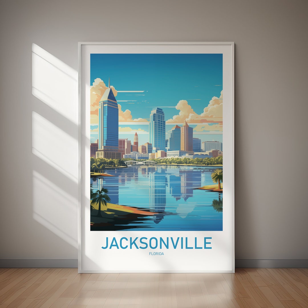 JACKSONVILLE Printable Poster, Florida, Travel Print, Printable Art ...