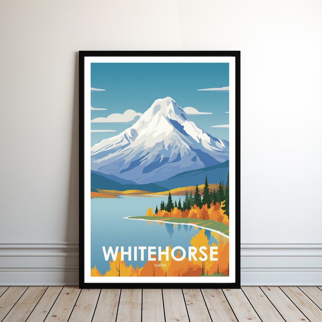 WHITEHORSE Poster, Canada, Travel Art, Print, Poster Print, Art, Gift
