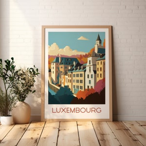LUXEMBOURG Printable Poster, Travel Art, Poster Print, Digital Art ...