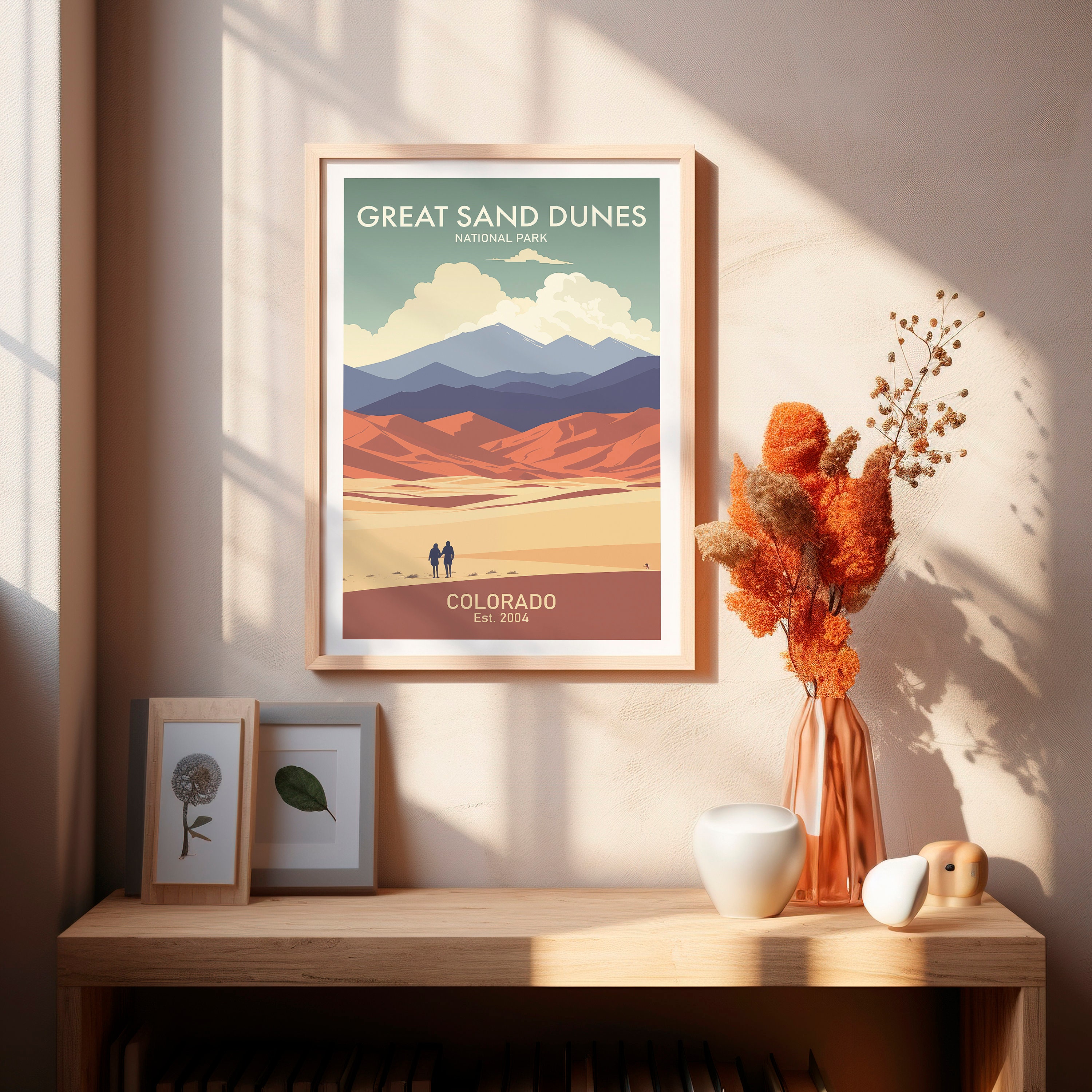 Great Sand Dunes NATIONAL PARK Printable Travel Poster Wall Art DIGITAL ...
