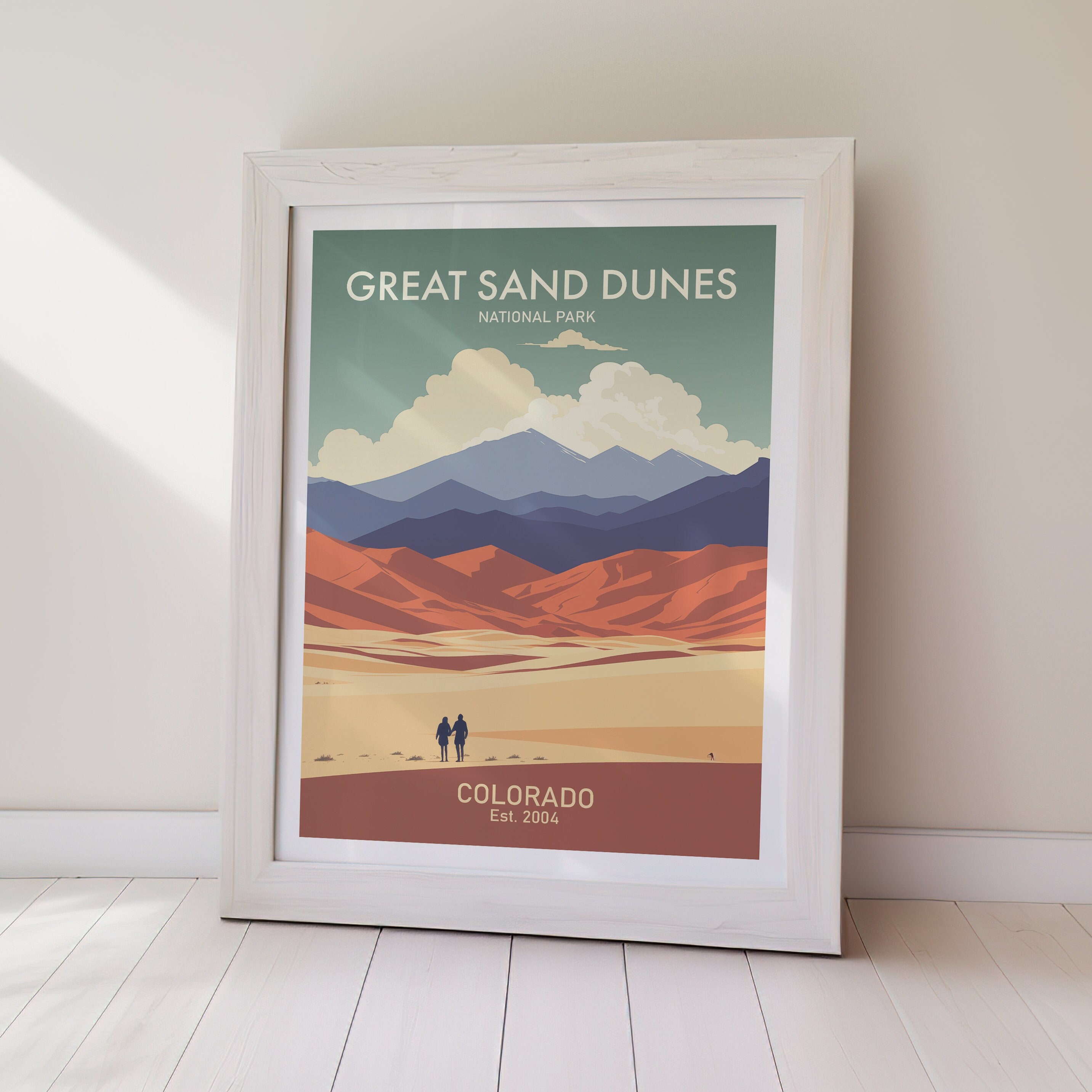 Great Sand Dunes NATIONAL PARK Printable Travel Poster Wall Art DIGITAL ...